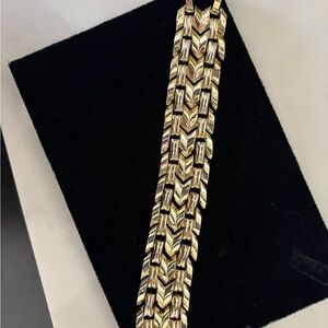 Gold and Silver Chain Bracelet